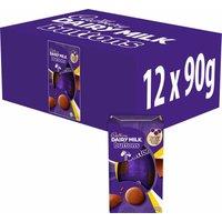 Cadbury Dairy Milk Chocolate Buttons Egg 90g (Box of 12)