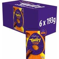 Cadbury Orange Twirl Easter Egg 193g L (Box of 6)