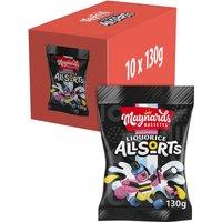 Maynards Bassetts Liquorice Allsorts Bag 130g (Box of 10)