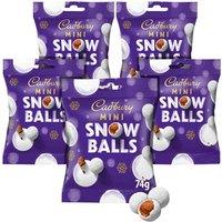 Cadbury Mini Snow Balls Chocolate Bag 74g (Bundle of 5)