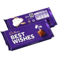Cadbury Best Wishes Dairy Milk Chocolate Bar with Sleeve 110g