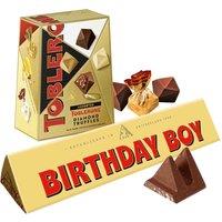 Birthday Boy Toblerone Bar & Truffles Chocolate Bundle