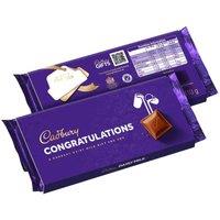 Cadbury Congratulations Dairy Milk Chocolate Bar with Sleeve 110g