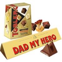 Dad My Hero Toblerone Bar & Truffles Chocolate Bundle