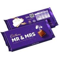 Cadbury Mr & Mrs Dairy Milk Chocolate Bar with Sleeve 110g