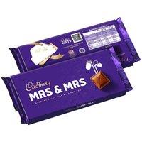 Cadbury Mrs & Mrs Dairy Milk Chocolate Bar with Sleeve 110g