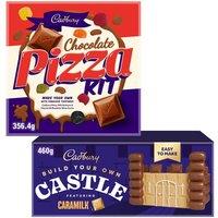 Cadbury Dairy Milk Pizza & Castle Build Kits Bundle