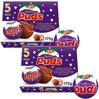Cadbury Chocolate Puds Box 5 pack 175g (Bundle of 2)