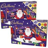 Cadbury Santa Christmas Selection Box 125g Bundle of 2