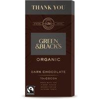 G&B Thank You Dark 70% Chocolate Bar