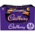 Cadbury Chocolate Treatsize Bars Bag 207g (Box of 14)
