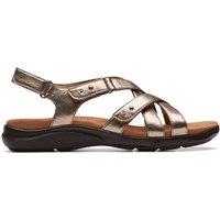 Clarks Originals Womens Sandals Kitly Go Hook and Loop Slingback Leather