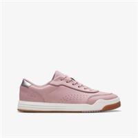 Clarks Girls Urban Solo Older Dusty Pink Trainers Leather Casual