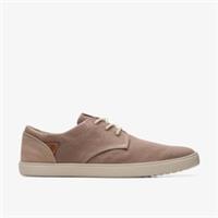Clarks Mens Sharkford Walk Pebble Lace Up Textile Casual