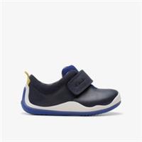 Clarks Kids Unisex,Girls,Boys Roller Fun Toddler Navy Pre Walker Leather Casual
