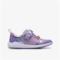 Clarks Girls Aquatic Brill Kid Purple Interest Trainers Synthetic Sports