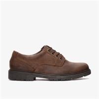 Clarks Mens Lane Stride Brown Leather Derby Shoes Leather