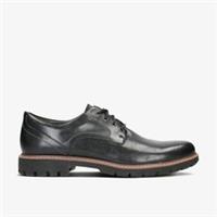 Clarks Mens Batcombe Hall Black Leather Derby Shoes Leather Casual