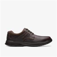 Clarks Mens Cotrell Plain Brown Oily Lace Up Leather Casual