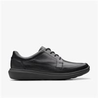 Clarks Mens Watchet Lace Black Leather Derby Shoes Leather Sports