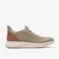 Clarks Mens Motion Trek LO Sand Knit Trainers Textile Casual