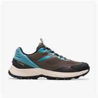 Clarks Mens Stanway Lace Navy Combination Trainers Textile Sports