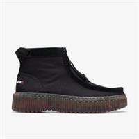 Clarks Womens Torhill Zip Black Ankle Boots Textile Casual