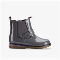 Clarks Girls Dabi Halo Toddler Dark Grey Ankle Boots Leather Casual