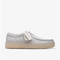 Clarks Mens Torhill Lo Off White Leather Moccasins Leather Casual