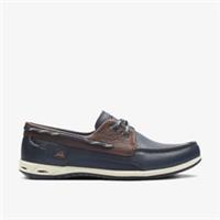 Clarks Mens Orson Harbour Multicolour Leather Boat Shoes Leather Sports