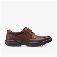 Clarks Mens Bradley Vibe Tan Tumbled Lace Up Leather Casual