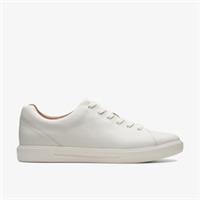 Clarks Mens Un Costa Lace White Leather Lace Up Leather Sports