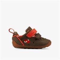 Clarks Boys Tiny Cub Toddler Khaki Leather Pre Walker Leather Casual