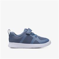 Clarks Boys Ath Flux Toddler Light Blue Trainers Textile Sports