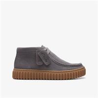 Clarks Kids Unisex,Girls,Boys Tor Hill Kid Grey Suede Ankle Boots Suede Casual