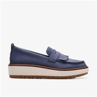 Clarks Womens Orianna W Loafer Navy Nubuck Loafers Nubuck Casual