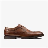 Clarks Mens Ronnie Limit British Tan Leather Brogues Leather Smart