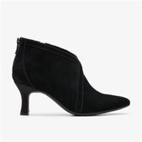 Clarks Womens Kataleyna Sol Black Suede Ankle Boots Suede Smart