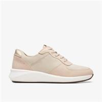 Clarks Womens Un Rio Sprint Light Sand Combination Trainers Nubuck Sports