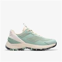 Clarks Womens Laila Trail Green Combination Trainers Textile Sports