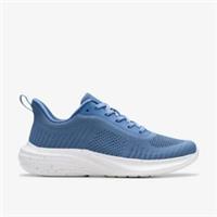 Clarks Womens Izza Knit Light Blue Trainers Textile Sports