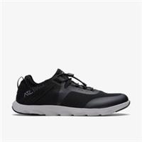 Clarks Mens ATL Coast Rock Black Trainers Textile Sports