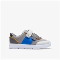 Clarks Kids Unisex,Girls,Boys Ath Sphere Toddler Grey Combination Trainers