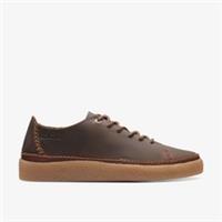 Clarks Mens Oakpark Low Beeswax Leather Lace Up Leather Casual