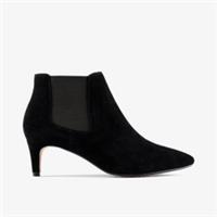 Clarks Womens Laina 55 Boot 2 Black Suede Ankle Boots Suede Smart