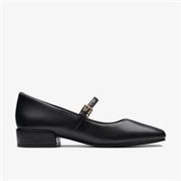 Clarks Womens Seren 30 Buckle Black Leather Mary Jane Leather Smart