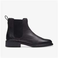 Clarks Womens Cologne Arlo 2 Black Leather Chelsea Boots,Ankle Boots Leather