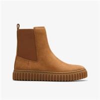 Clarks Kids Unisex,Girls,Boys Tor Hill Top Older Light Tan Ankle Boots Suede