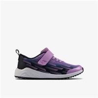 Clarks Girls Aeon Pace Toddler Purple Trainers Textile Sports