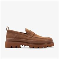 Clarks Mens Badell Step Cola Nubuck Loafers Nubuck Smart